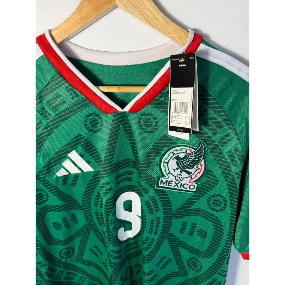 Adidas Mexico National Team Raul 9 Home Jersey Green Aztec XL NEW F95985